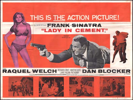 Lady in Cement UK Quad movie poster