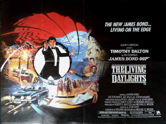 Living Daylights, The UK Quad style A movie poster