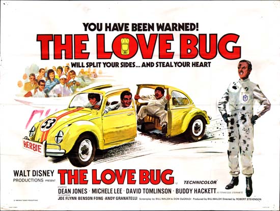 Love Bug, The UK Quad movie poster