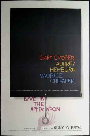 Love in the Afternoon US One Sheet movie poster