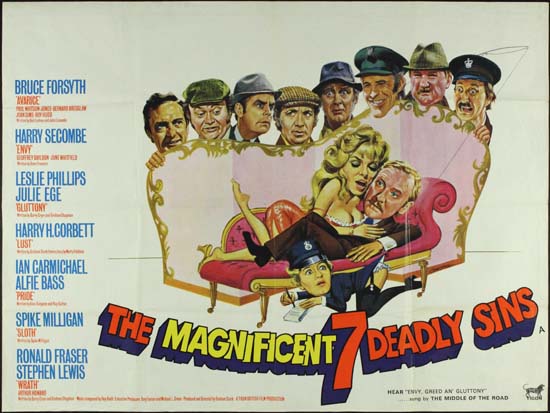 Magnificent Seven Deadly Sins, The UK Quad movie poster