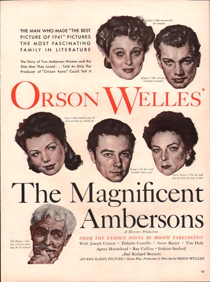 Magnificent Ambersons, The US Print Ad