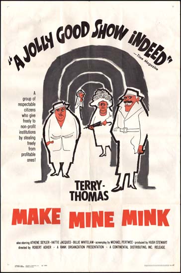 Make Mine Mink US One Sheet movie poster
