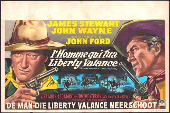 Man Who Shot Liberty Valance, The Belgian movie poster