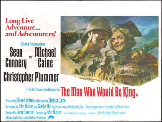 Man Who Would Be King, The UK Quad movie poster