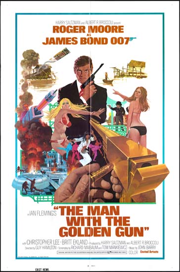 Man With The Golden Gun, The US One Sheet international movie poster