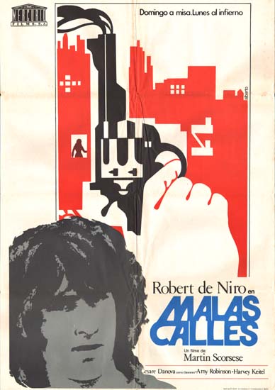 Mean Streets Spanish One Sheet movie poster