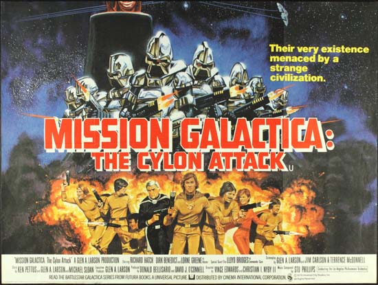 Mission Galactica The Cylon Attack UK Quad movie poster