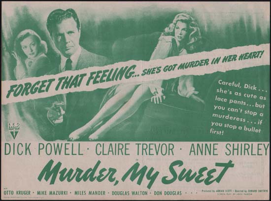 Murder My Sweet US herald movie poster