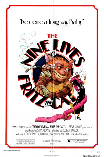 Nine Lives of Fritz the Cat US One Sheet movie poster