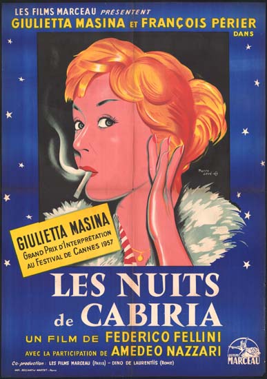 Notti di Cabiria, Le [ Nights of Cabiria ] French movie poster