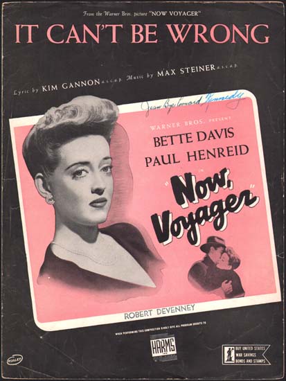 Now Voyager US Sheet Music