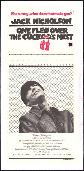 One Flew Over the Cuckoos Nest Australian Daybill movie poster