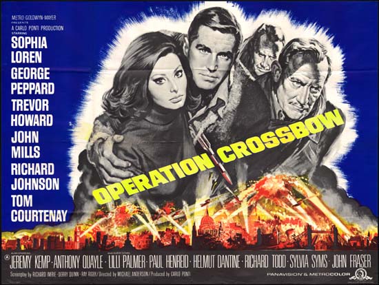 Operation Crossbow UK Quad movie poster