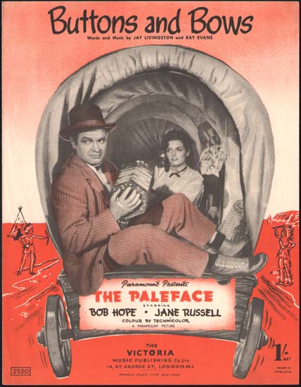 Paleface, The UK Sheet Music