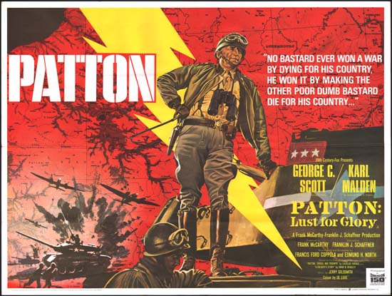 Patton UK Quad movie poster