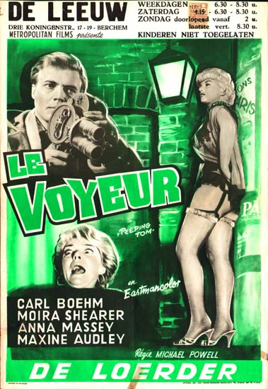 Peeping Tom Belgian movie poster