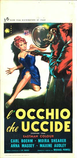 Peeping Tom Italian Locandina movie poster