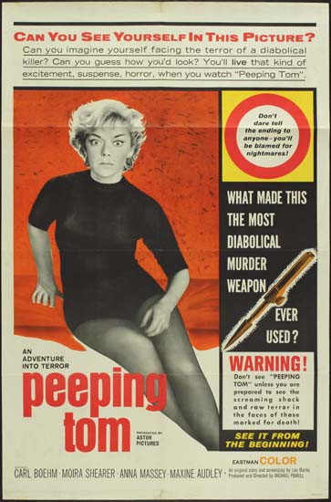 Peeping Tom US One Sheet movie poster