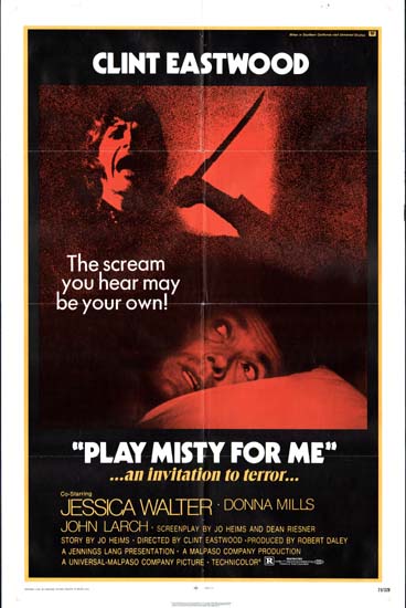 Play Misty for Me US One Sheet movie poster
