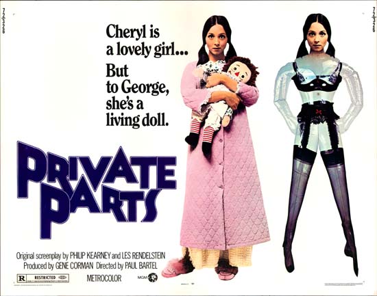 Private Parts US Half Sheet movie poster
