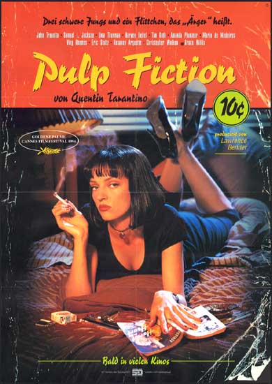 Pulp Fiction German A1 advance movie poster