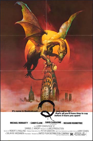 Q The Winged Serpent US One Sheet movie poster