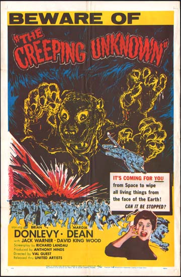 The Quatermass Xperiment [ The Creeping Unknown / The Quatermass Experiment ] US One Sheet movie poster