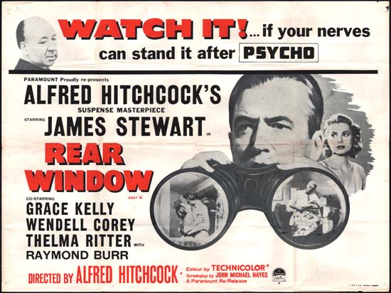 Rear Window UK Quad movie poster