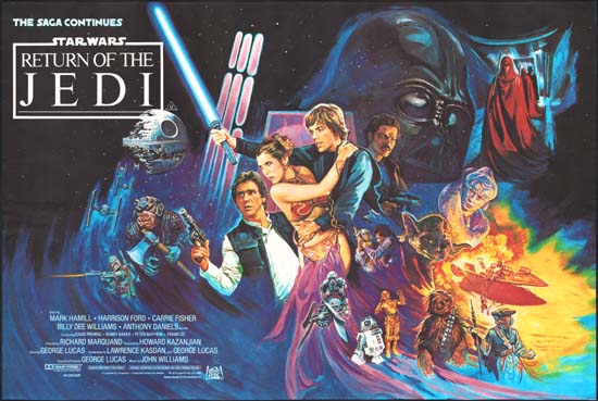 Return of the Jedi UK Quad movie poster