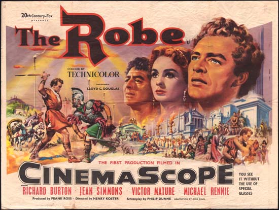 Robe, The UK Quad movie poster
