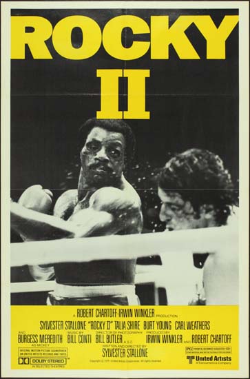 Rocky II US One Sheet style B movie poster