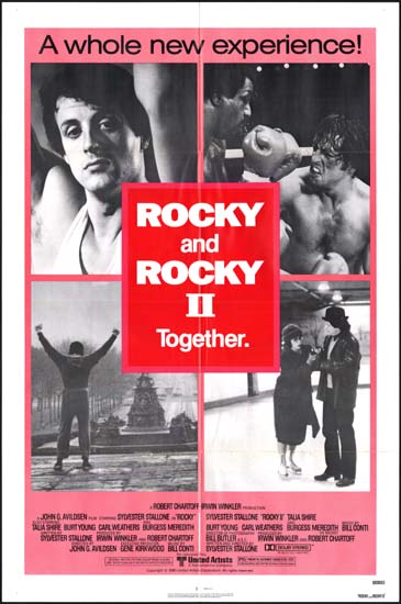 Rocky / Rocky II US One Sheet movie poster