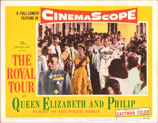 Royal Tour of Queen Elizabeth and Philip, The [ Flight of the White Heron ] US Lobby Card number 3