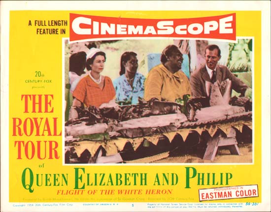 Royal Tour of Queen Elizabeth and Philip, The [ Flight of the White Heron ] US Lobby Card number 5