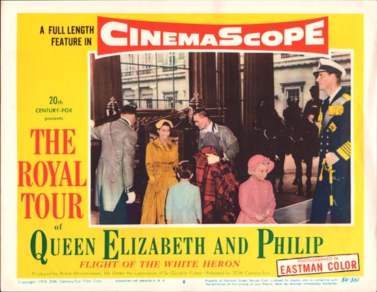 Royal Tour of Queen Elizabeth and Philip, The [ Flight of the White Heron ] US Lobby Card number 6