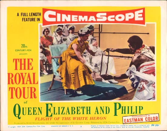 Royal Tour of Queen Elizabeth and Philip, The [ Flight of the White Heron ] US Lobby Card number 7