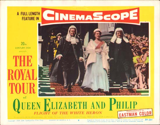 Royal Tour of Queen Elizabeth and Philip, The [ Flight of the White Heron ] US Lobby Card number 8