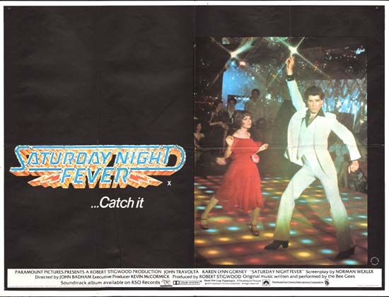 Saturday Night Fever UK Quad movie poster