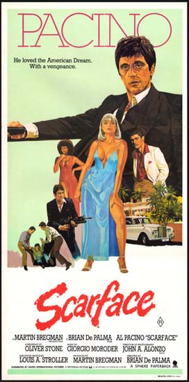 Scarface Australian Daybill movie poster