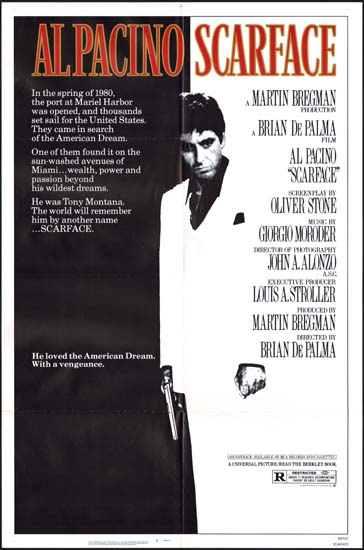 Scarface US One Sheet movie poster
