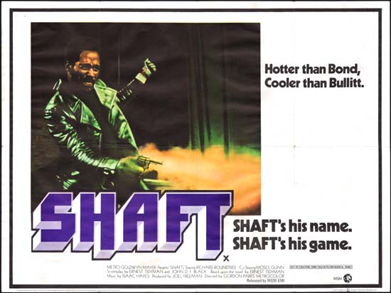 Shaft UK Quad movie poster