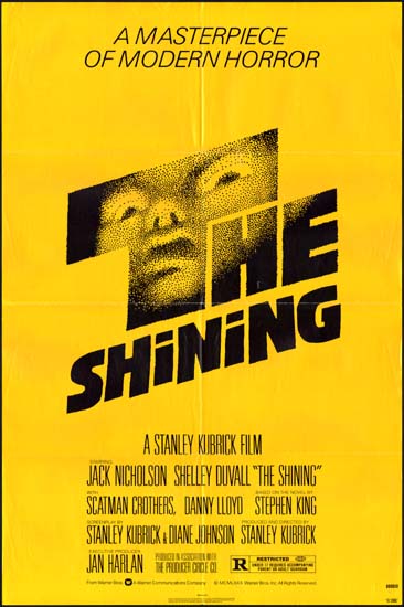 Shining US One Sheet movie poster