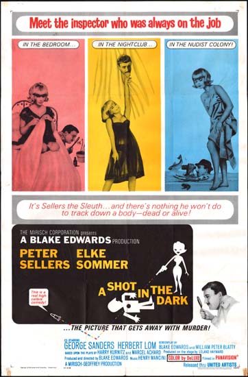 Shot in the Dark, A US One Sheet movie poster