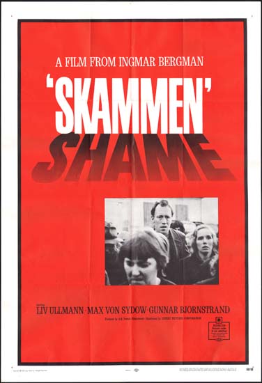Shame [ Skammen ] US One Sheet movie poster