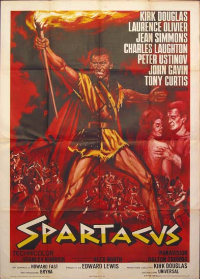 Spartacus Italian Due Fogli movie poster