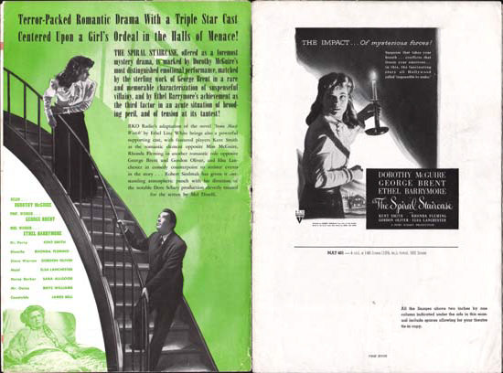 Image 2 of Spiral Staircase, The US Pressbook