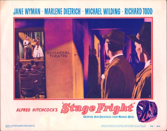 Stage Fright US Lobby Card number 2