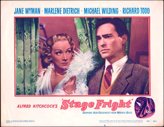 Stage Fright US Lobby Card number 4
