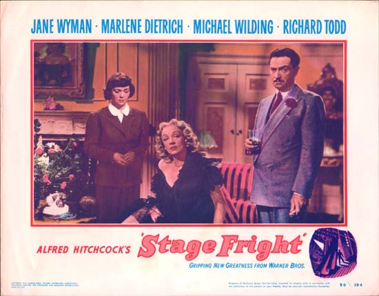 Stage Fright US Lobby Card number 6